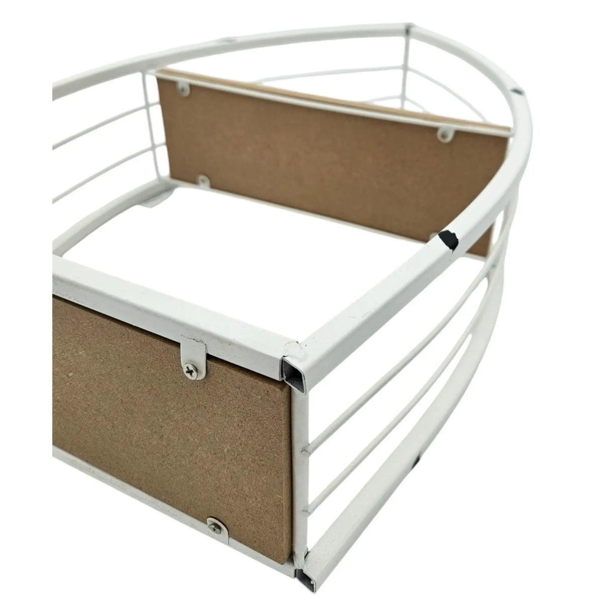 Regal Boot Weiß Wandregal Maritim Metall MDF-Holz 48x32x12 cm Dekoregal Shabby - Wandregal