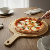 Schneibebrett Pizzabrett Servierbrett Dekobrett Bambus 43x31 Saftrille Holzbrett - Holzbrett