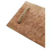 Serviertablett Holz Servierbrett Anrichteplatte Platte Tablett braun 50 cm Lang - Serviertablett