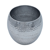 Übertopf Blumentopfe Silber Pflanztopf Deko 2er Set glänzend rund