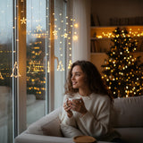 Fairy lights Christmas decoration Christmas tree star 138 LED indoor outdoor star curtain