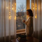 Fairy lights Christmas decoration Christmas tree star 138 LED indoor outdoor star curtain