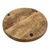 Teller Holzteller Mango Dekoteller Tischdeko Mangoholz Deko Schale Holz Ø 38 cm