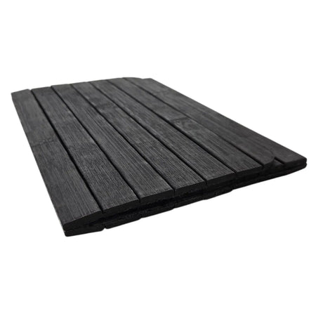 Sofatablett flexibel Bambustablett Bambus Natur anthrazit Armlehnen Schoner - Serviertablett
