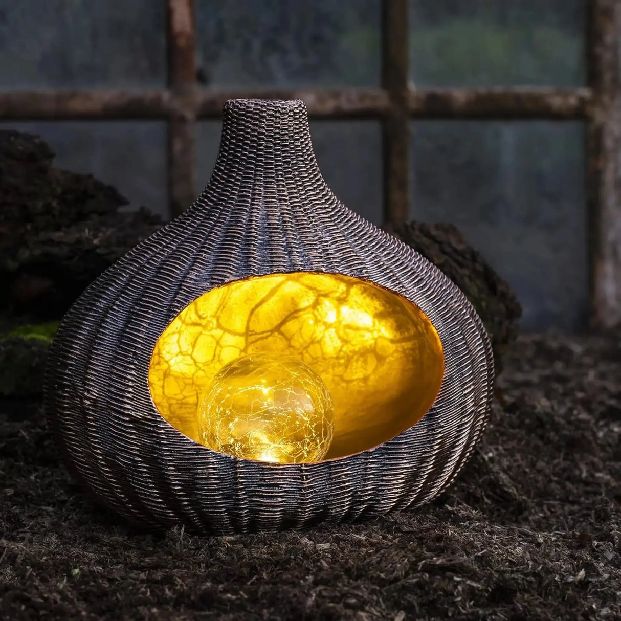 Solarleuchte MALI Solarlampe warmweiß Garten Balkon Laterne - Solarleuchte