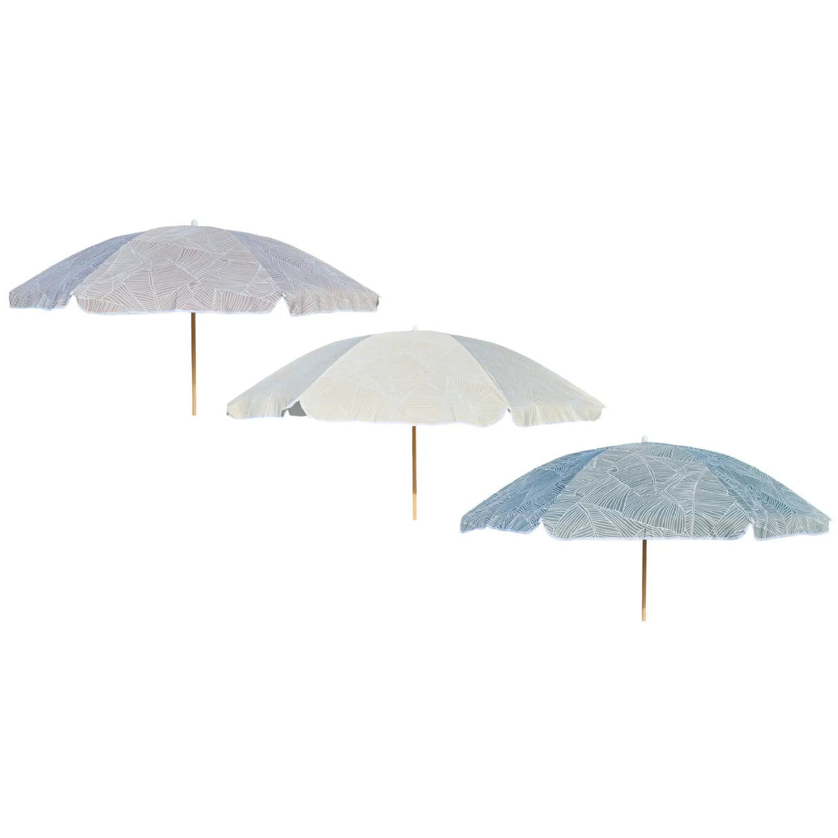 Sonnenschirm Strandschirm Balkonschirm grün creme braun 160 cm UV Schutz 30+ - Sonnenschirm