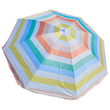 Sonnenschirm Strandschirm Balkonschirm UV Schutz 30+ gestreift 155 cm bunt - Sonnenschirm