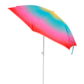 Sonnenschirm Strandschirm Balkonschirm UV Schutz 50+ gelb rot 155 cm bunt - Sonnenschirm