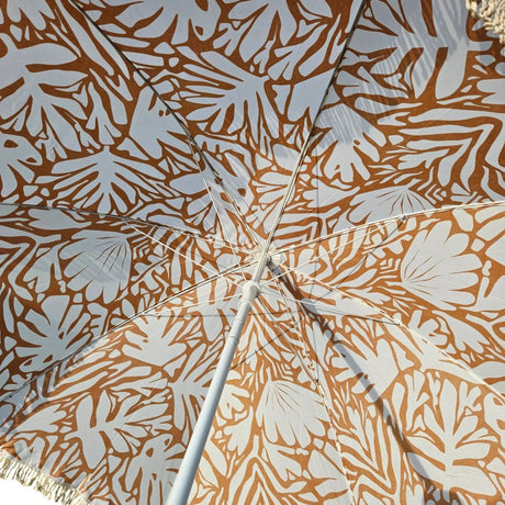Sonnenschirm Strandschirm Gartenschirm BOHO UV30+ Balkonschirm Fransen - Sonnenschirm