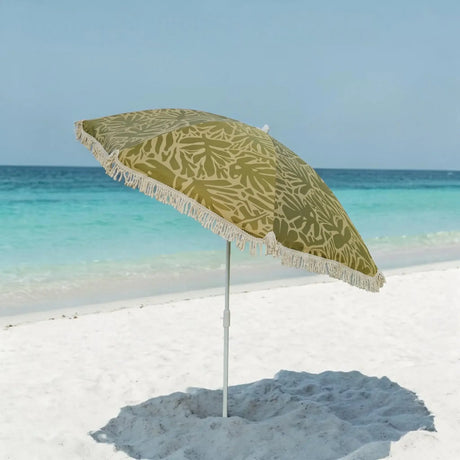 Sonnenschirm Strandschirm Gartenschirm BOHO UV30+ Balkonschirm Fransen - Sonnenschirm