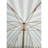 Sonnenschirm Strandschirm Schirm gestreift mit Fransen maritim UV Schutz Ø 180cm - Sonnenschirm