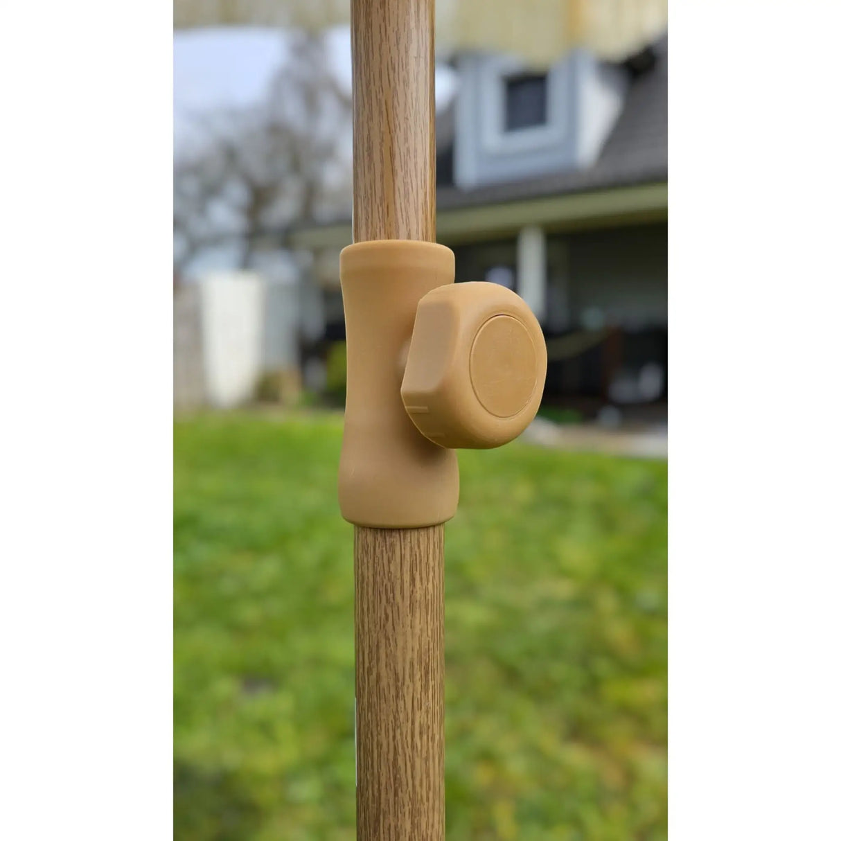 Sonnenschirm Strandschirm Schirm gestreift mit Fransen maritim UV Schutz Ø 180cm - Sonnenschirm