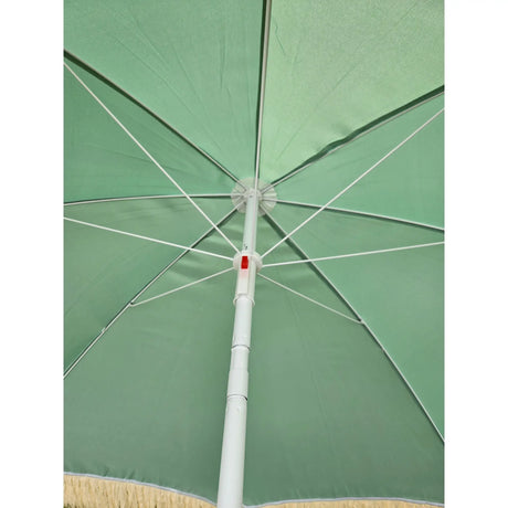 Sonnenschirm Strandschirm Schirm UV Schutz mit Fransen Tasche knickbar Ø 150 cm - Sonnenschirm