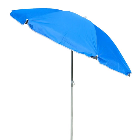 Sonnenschirm Strandschirm Strand Reise Stabil UV Schutz UPF 50+ blau 170 cm - Sonnenschirm