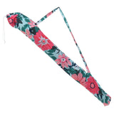 Sonnenschirm Strandschirm Schirm UV Schutz mit Tasche Fransen Blumen Ø 155 cm
