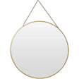 Spiegel rund Wandspiegel Schminkspiegel runder Dekospiegel Metall GOLD Ø 30 cm - Wandspiegel
