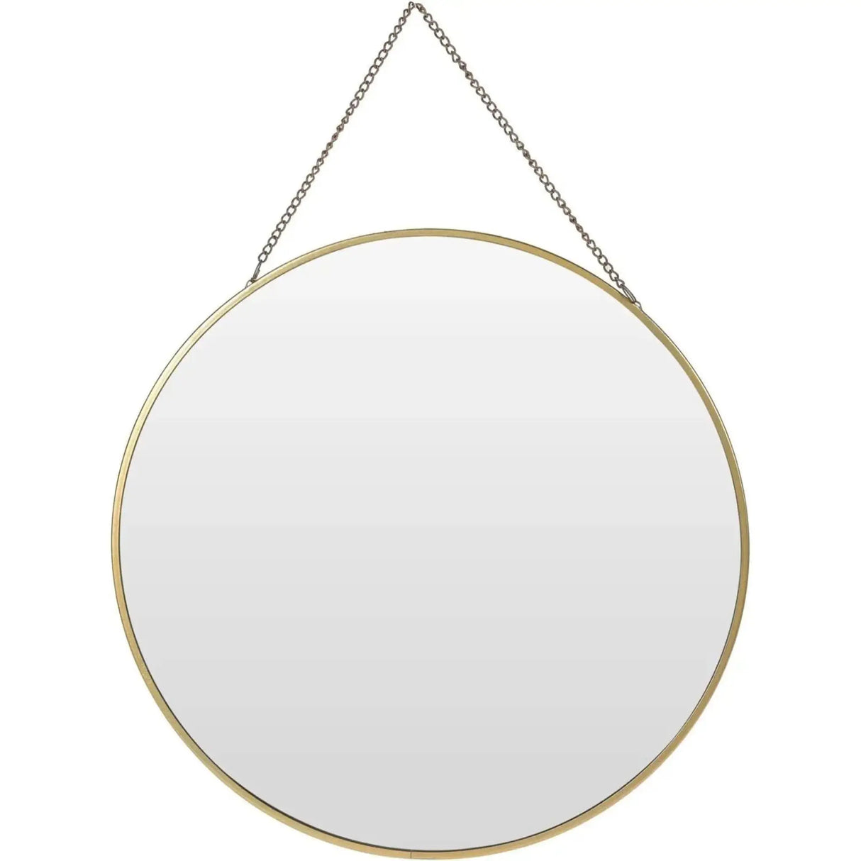Spiegel rund Wandspiegel Schminkspiegel runder Dekospiegel Metall GOLD Ø 30 cm - Wandspiegel