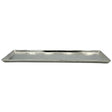 Tablett Deko Metall 44x13 cm silber Kerzentablett Dekotablett Dekoschale rechteckig - Dekotablett