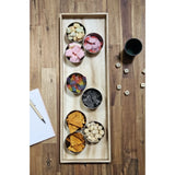 Tablett Holz 3er Set Dekotablett 30-60 cm Holztablett Serviertablett Basteln - Dekotablett