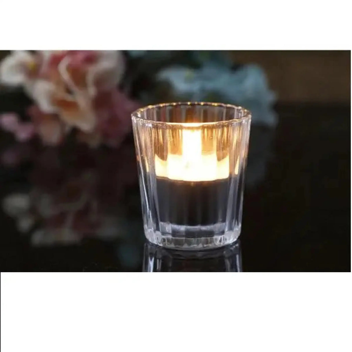 Teelichthalter Windlicht Glas Teelichter klar Kerzengläser Teelichtgläser 12 Stück - Teelichtgläser