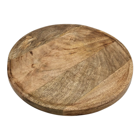 Teller Holzteller Mango Dekoteller Tischdeko Mangoholz Deko Schale Holz Ø 38 cm - Holzteller