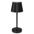 Tischleuchte Lampe Leuchte LED weiß schwarz Batterie Leselampe Nachttischlampe - Schwarz geriffelt - Leuchte Touch