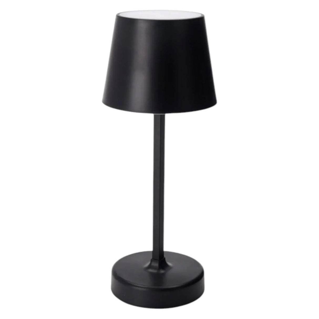 Tischleuchte Lampe Leuchte LED weiß schwarz Batterie Leselampe Nachttischlampe - Schwarz Glatt - Leuchte Touch