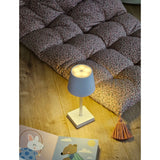 Tischleuchte Touch dimmbar LED Lampe Leuchte weiß silber kabellos Höhe 26 cm - Leuchte Touch