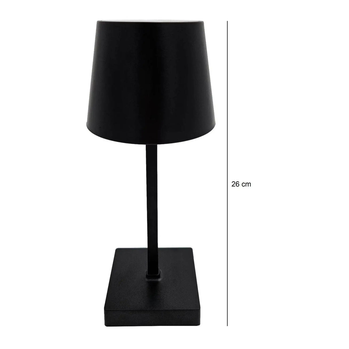 Tischleuchte Touch dimmbar LED Lampe schwarz kabellos Höhe 26 cm - Leuchte Touch