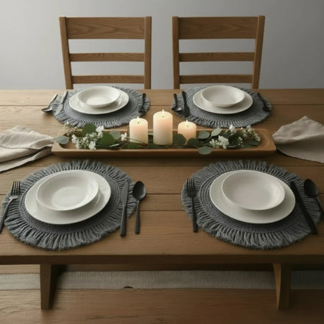 Platzset grau Miamonda  vier Stück zum kaufen auf Esstisch