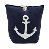 Türstopper Anker Boden 1 Kg Stoff Sack Maritim blau weiß Vintage Fensterstopper - Blau - Türstopper