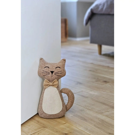 Türstopper Katze Molly Türhalter Sandfüllung Stofftier Deko Katze 30 cm - Türstopper