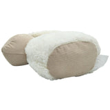 Türstopper Türsack Schaf Kuh Hund Türpuffer für Boden Stoff und Sand weiß beige - Türstopper