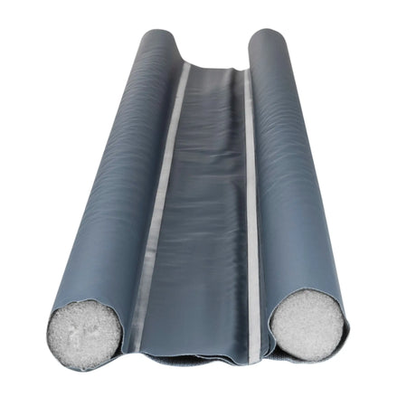 Zugluftstopper Doppeldichtung Türdichtung grau Energiesparend 2er SET 95 cm KÜRZBAR - Zugluftstopper