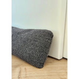 Zugluftstopper Windstopper Türdichtung Türvorleger Stern grau 90x10 cm - Zugluftstopper
